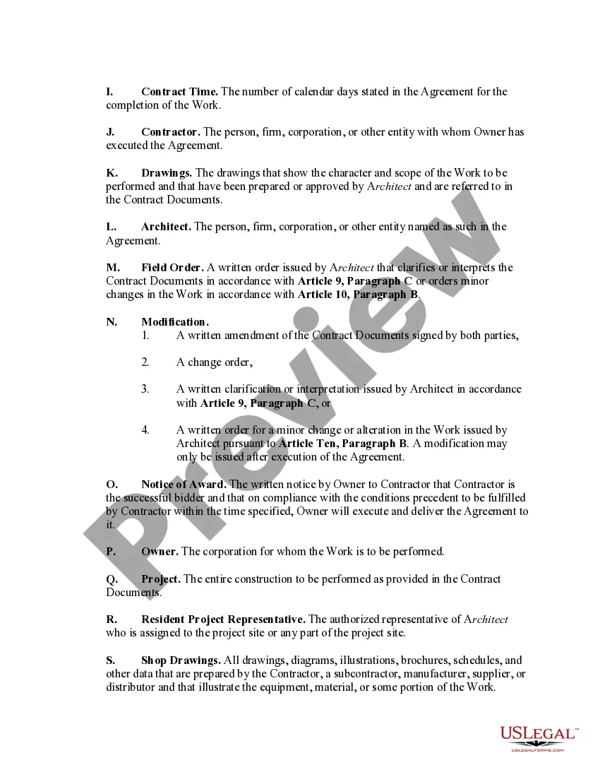 Get Contract for Construction of a Building with Architect to be Owner Preview Contract for Construction of a Building with Architect to be Owner