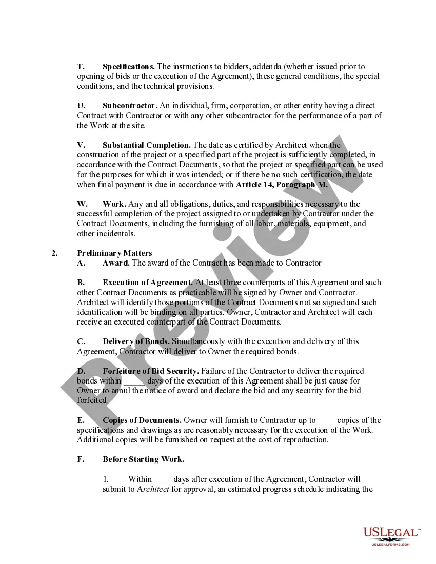 Get Contract for Construction of a Building with Architect to be Owner Preview Contract for Construction of a Building with Architect to be Owner