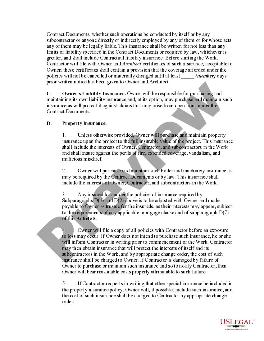 Get Contract for Construction of a Building with Architect to be Owner Preview Contract for Construction of a Building with Architect to be Owner
