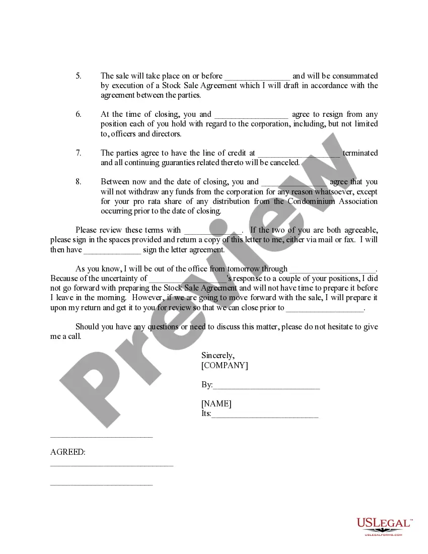 Get Sample Letter Concerning Counter Proposal of Purchase of Stock Preview Sample Letter Concerning Counter Proposal of Purchase of Stock