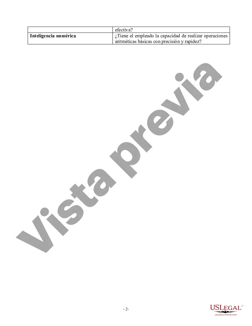 Preview Lista de verificación de requisitos laborales de la ADA