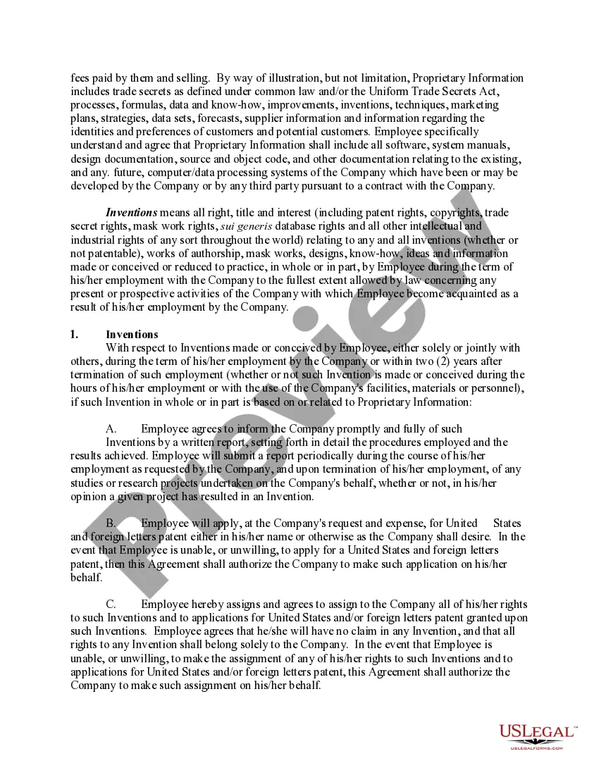 Get Employee Proprietary Rights Acknowledgment Preview Employee Proprietary Rights Acknowledgment