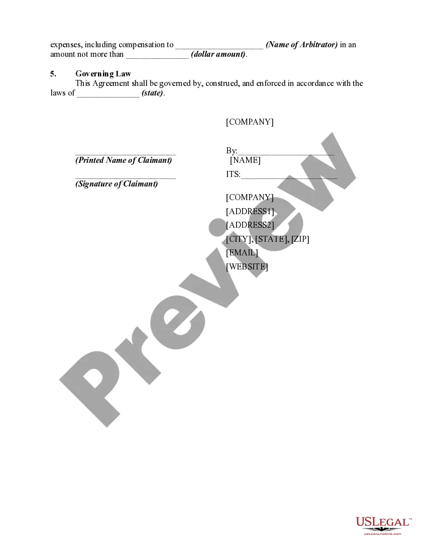 Get Agreement to Submit to Arbitration - General Preview Agreement to Submit to Arbitration - General