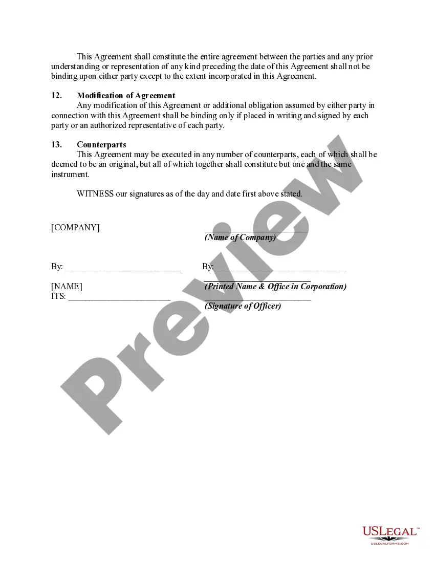 Preview Financial Support Agreement -- Guaranty of Obligation