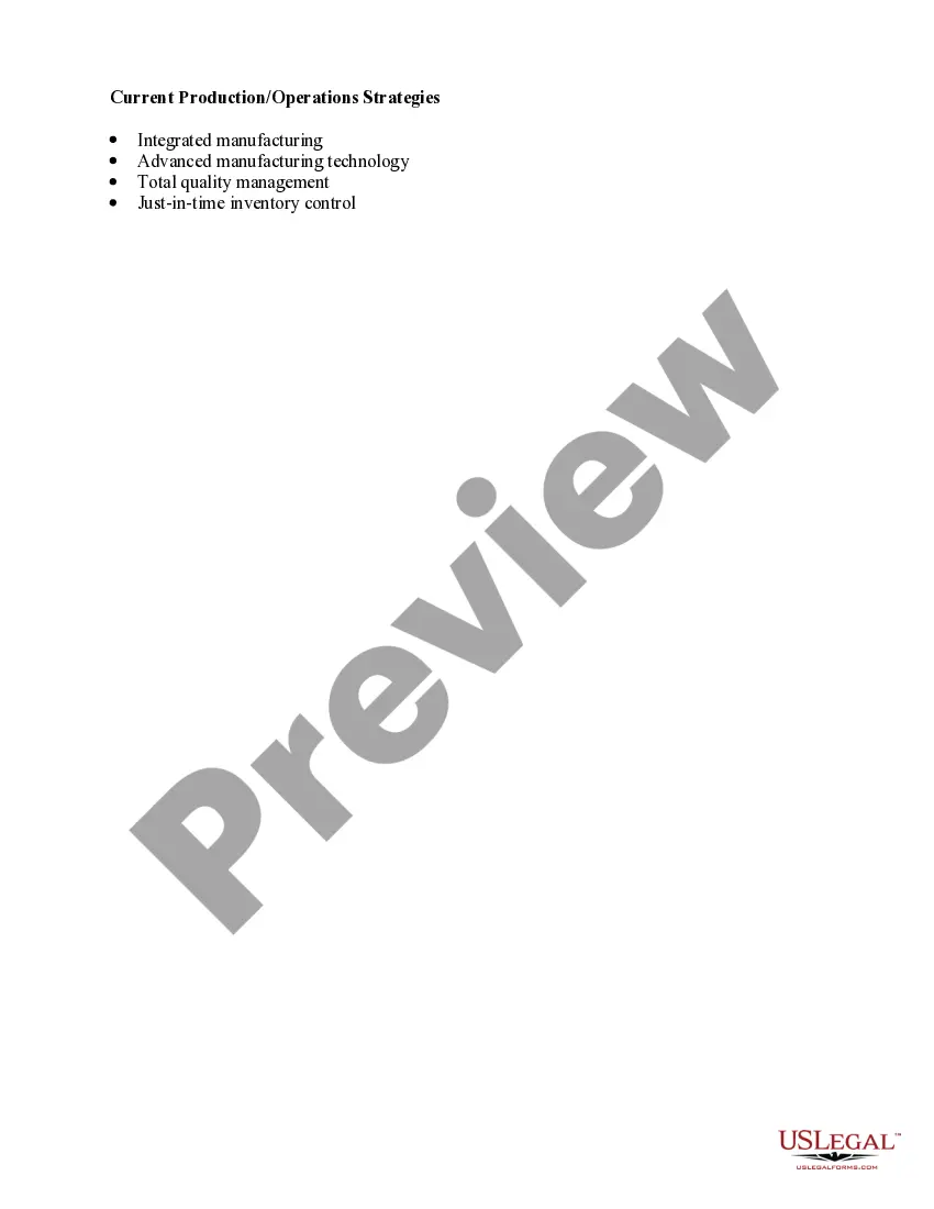 Get Possible Production & Operations Management Strategies Preview Possible Production & Operations Management Strategies