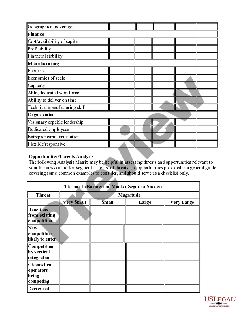 Preview Worksheet - Industry & Competitive Forces Analysis