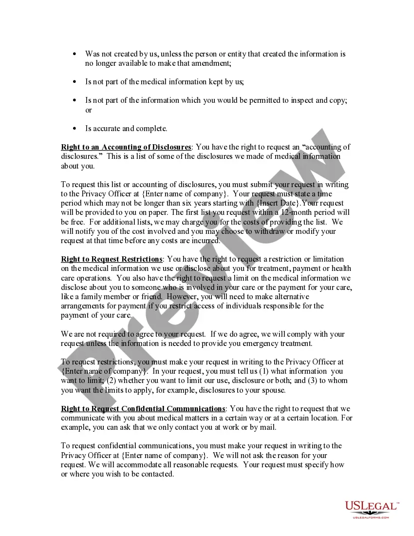 Get HIPAA Notice of Privacy Practices Preview HIPAA Notice of Privacy Practices