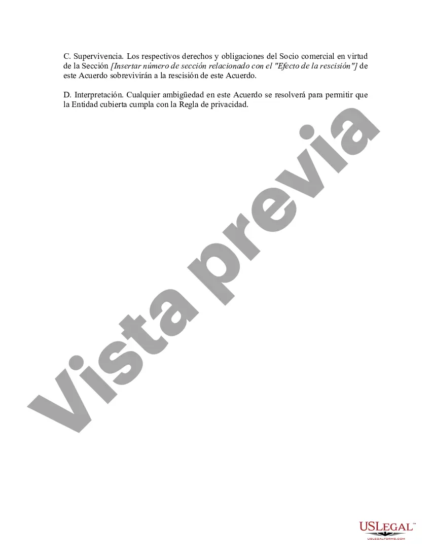 Preview Ejemplo de disposiciones del contrato de socio comercial