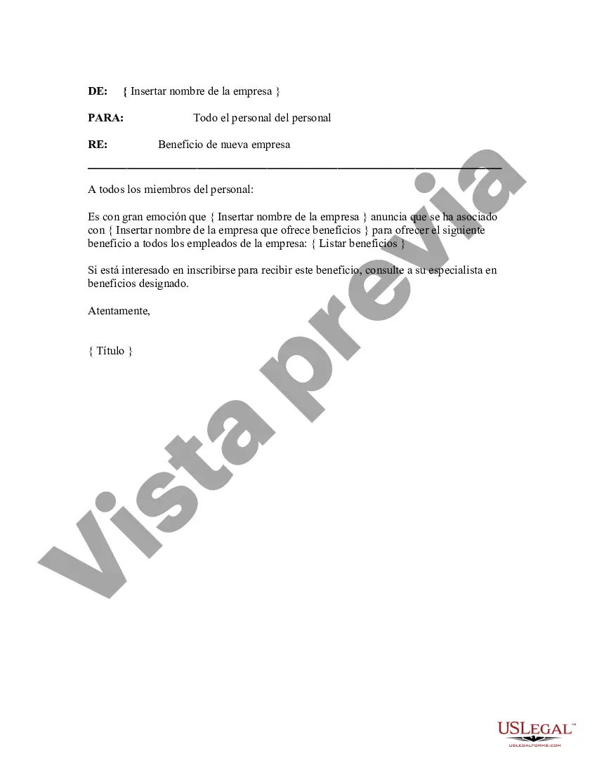 Preview Aviso de beneficios para nuevas empresas