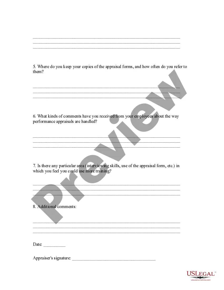 Get Appraisal System Evaluation Form Preview Appraisal System Evaluation Form