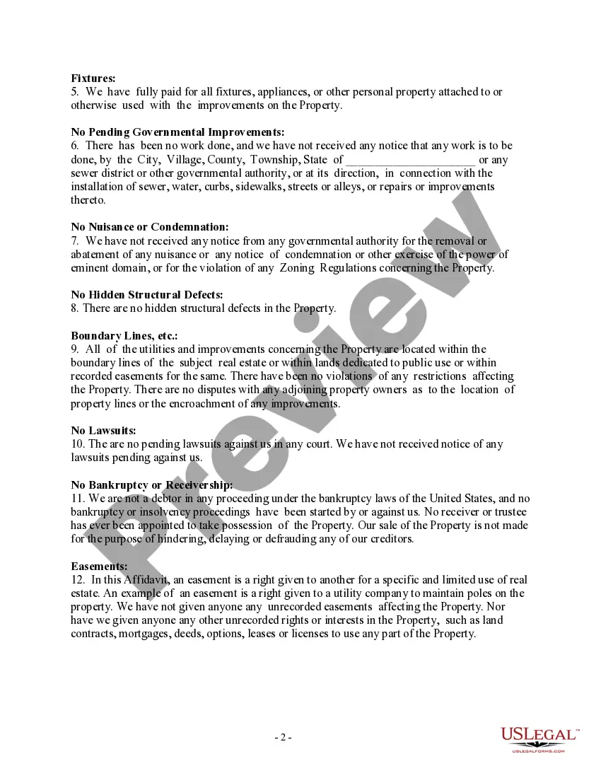 Get Owner's - Seller's - Affidavit Preview Owner's - Seller's - Affidavit