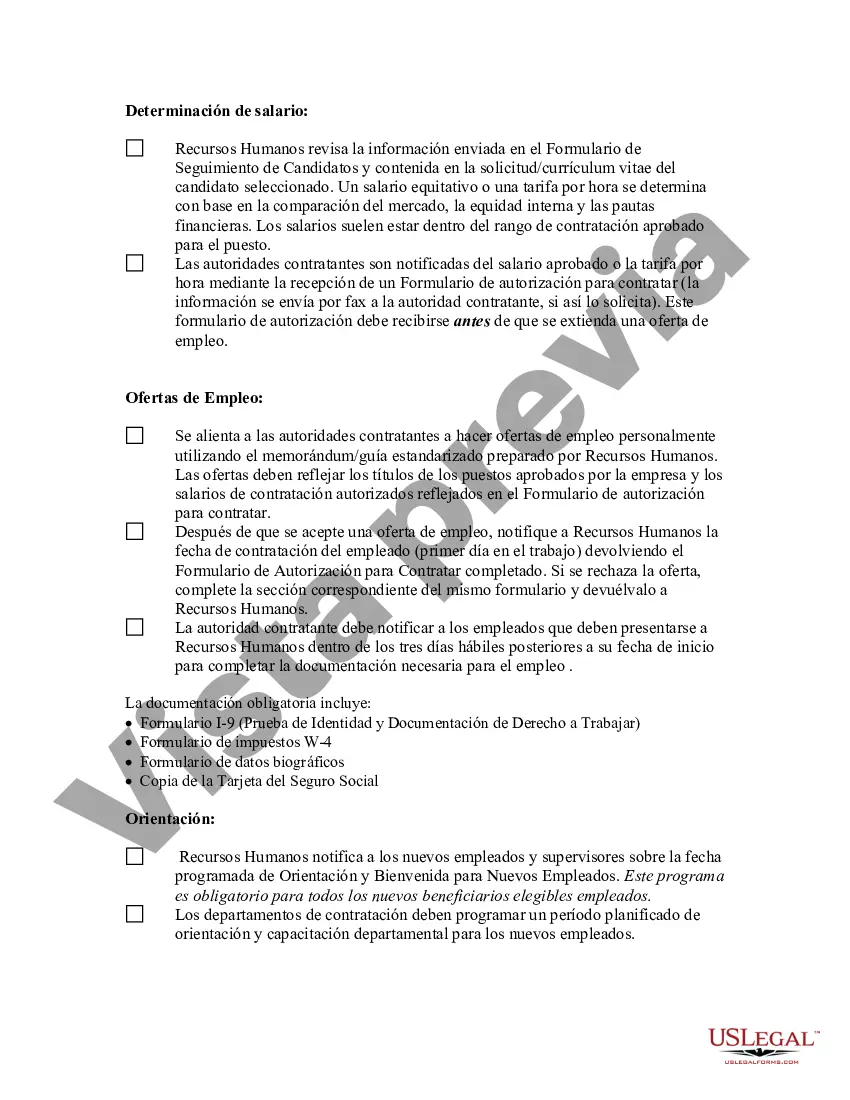 Preview Lista de verificación para el proceso de contratación legal