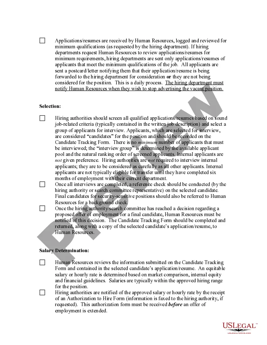 Get Checklist for Legal Hiring Process Preview Checklist for Legal Hiring Process