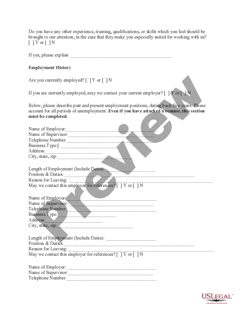 Preview Application for At-Will Employment