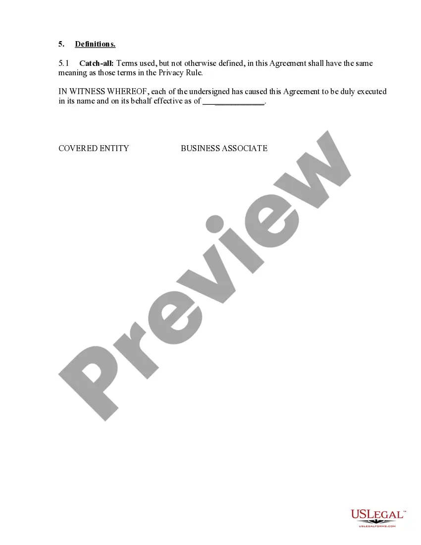 Preview HIPAA Business Associates Agreement for Telephone Answering Service