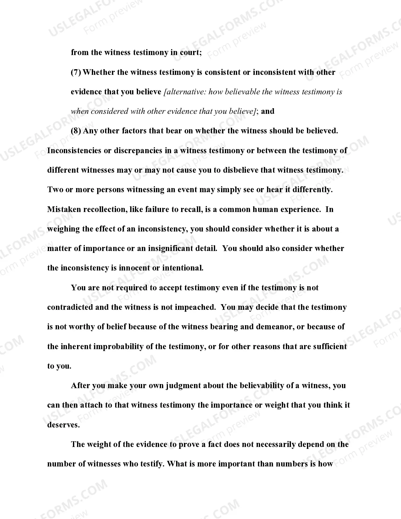 Preview Credibility of Witnesses