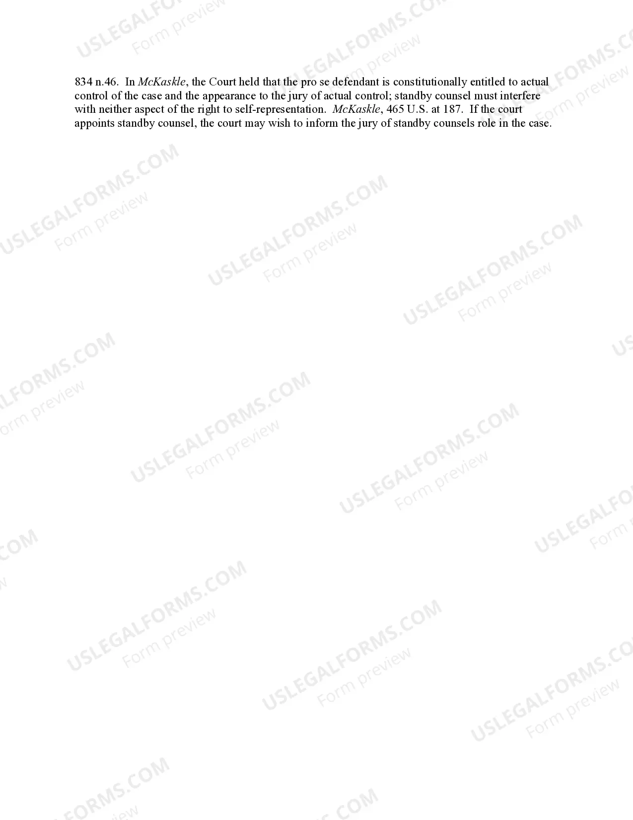 Preview Pro Se Defendant