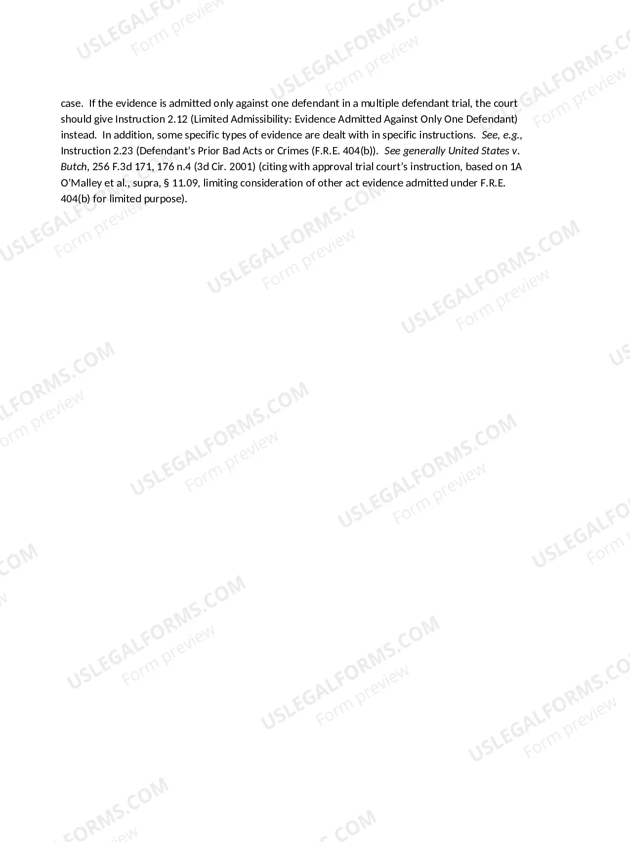 Preview Limited Admissibility: Evidence Admitted for a Limited Purpose