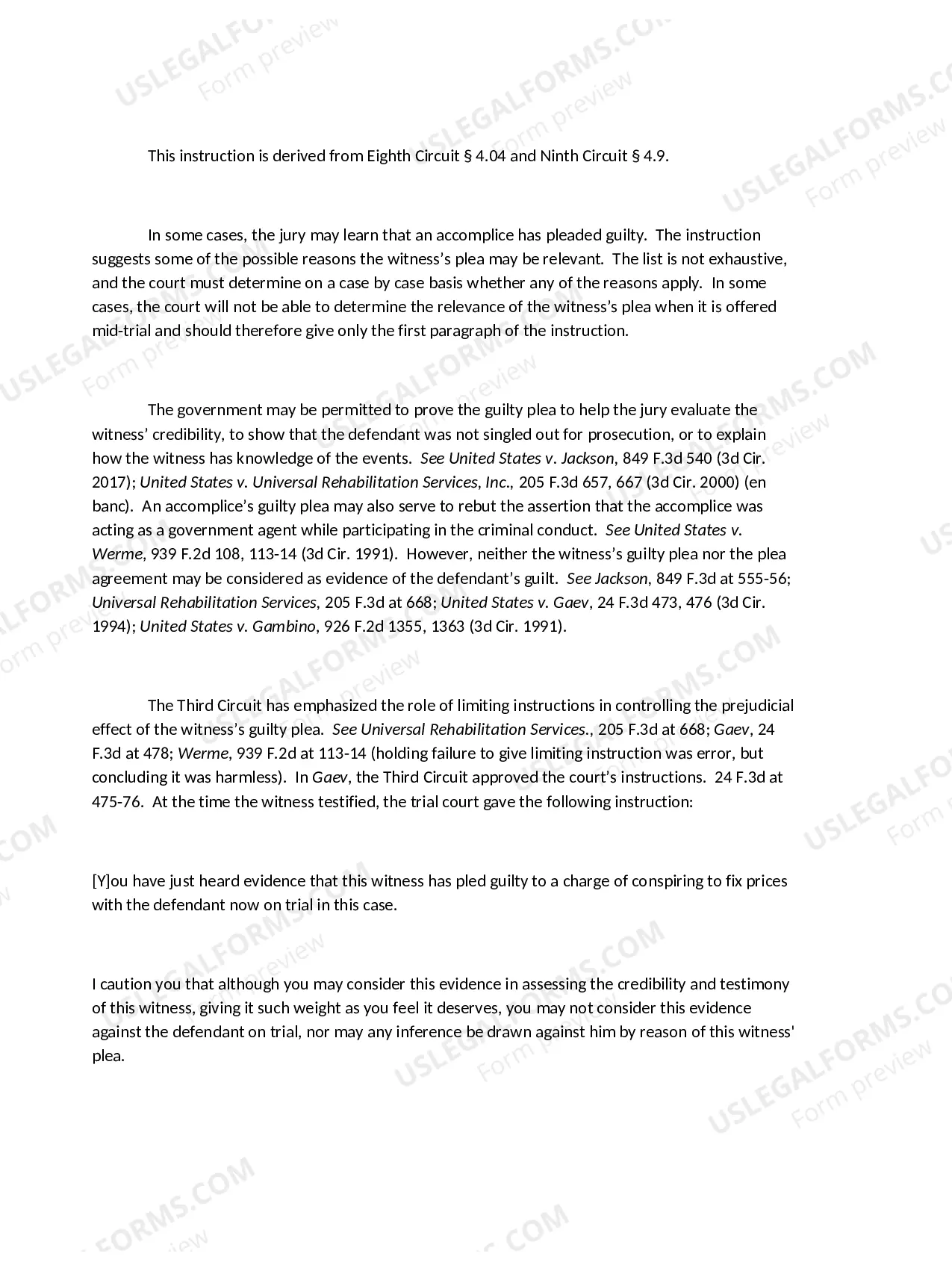 Preview Witness Who Has Pleaded Guilty to the Same or Related Charges (revised 2017)