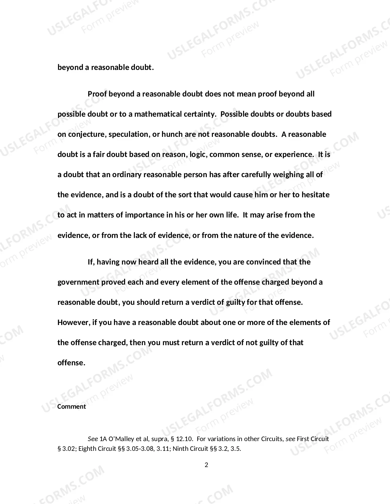 Preview Presumption of Innocence; Burden of Proof; Reasonable Doubt