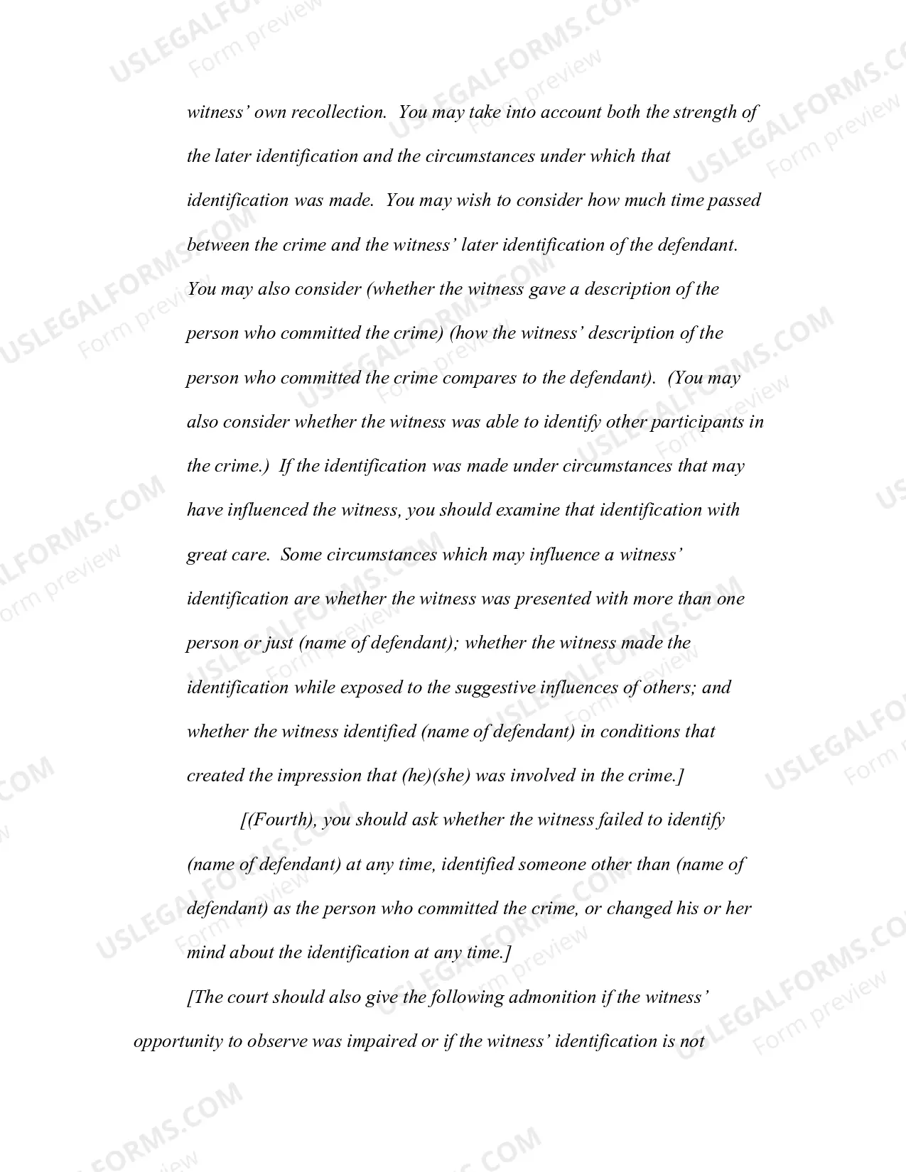 Preview Eyewitness Identification of the Defendant (Note added 2016 and revised 2017)