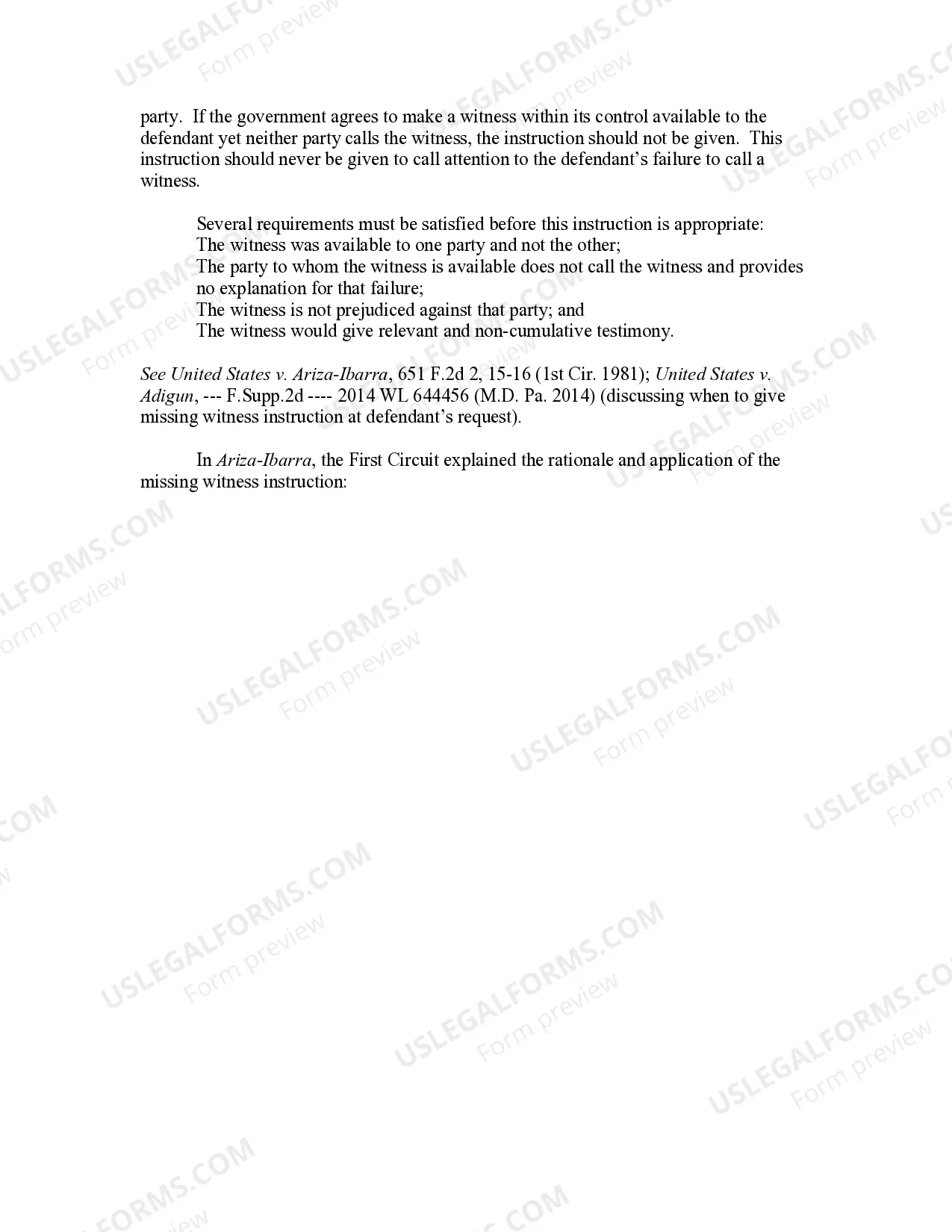 Preview Missing Witness (revised 2014)