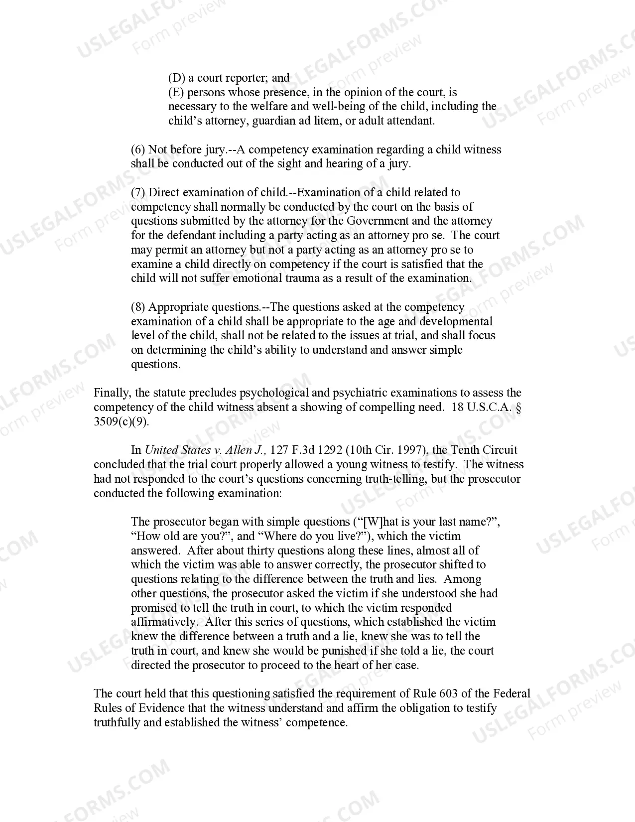 Preview Child Witness