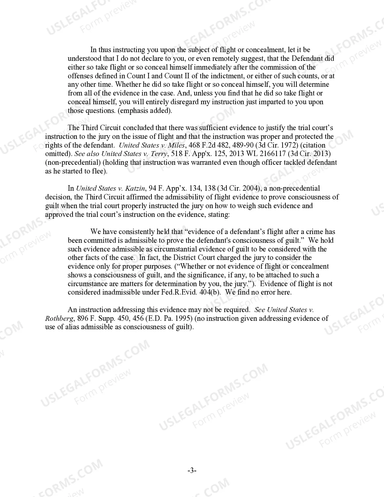 Preview Consciousness of Guilt (Flight, Concealment, Use of an Alias, etc.) (revised 2017)
