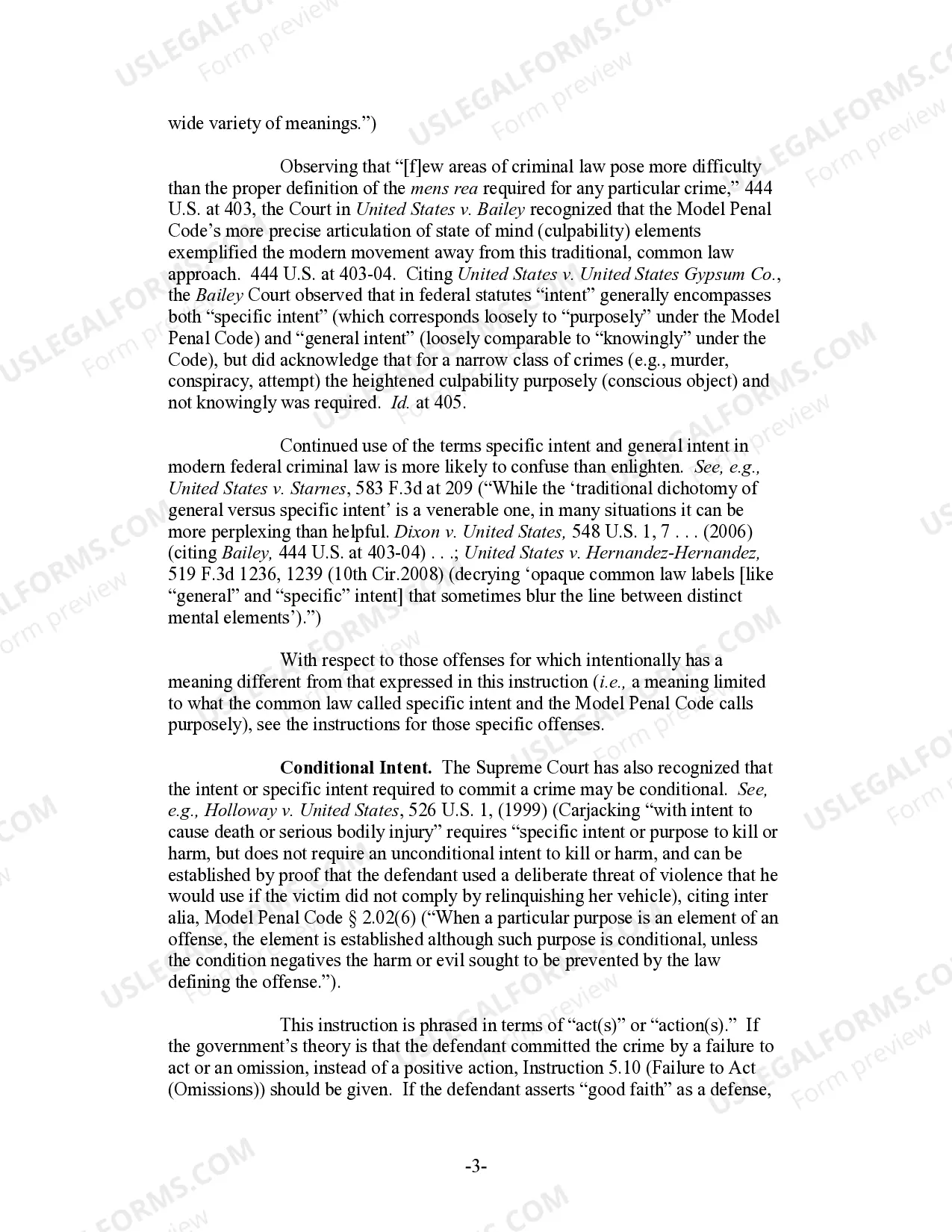 Preview Intentionally