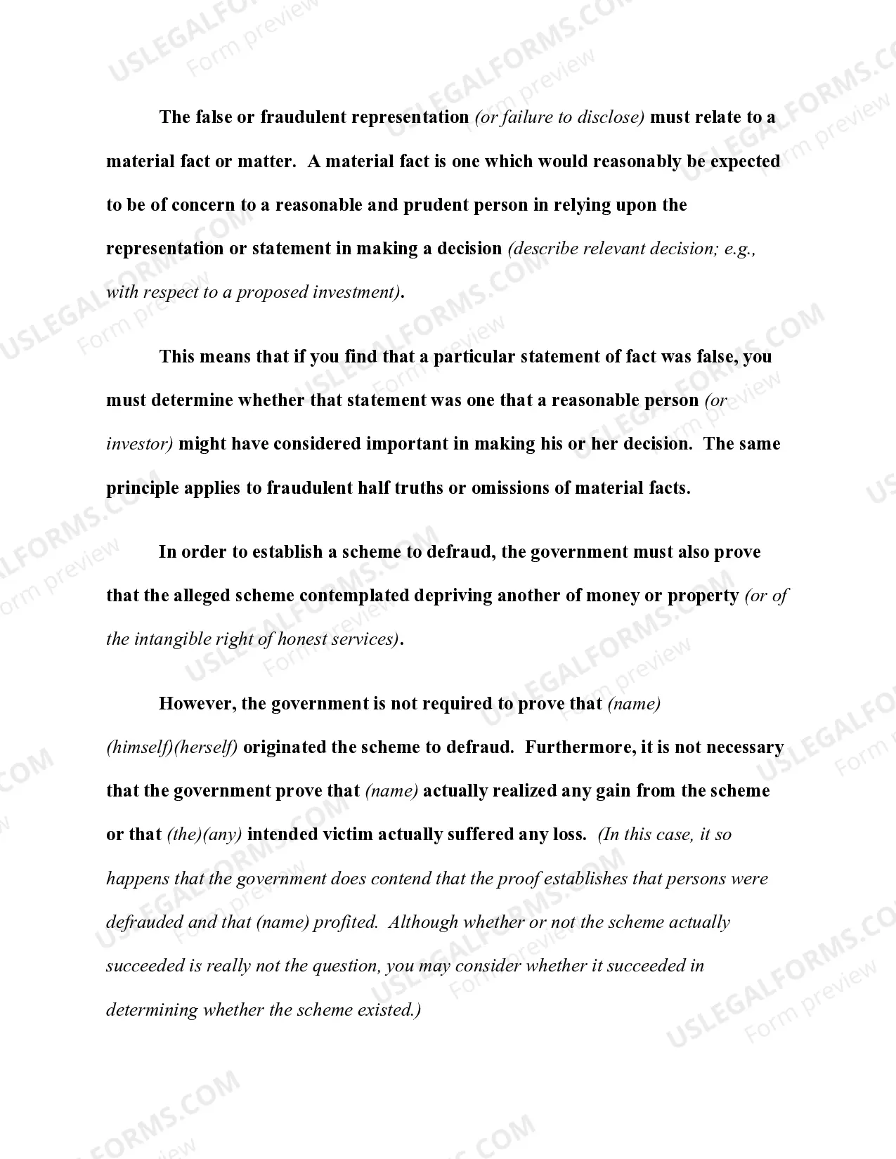 Preview Mail, Wire, or Bank Fraud - "Scheme to Defraud or to Obtain Money or Property" Defined (revised 2017)