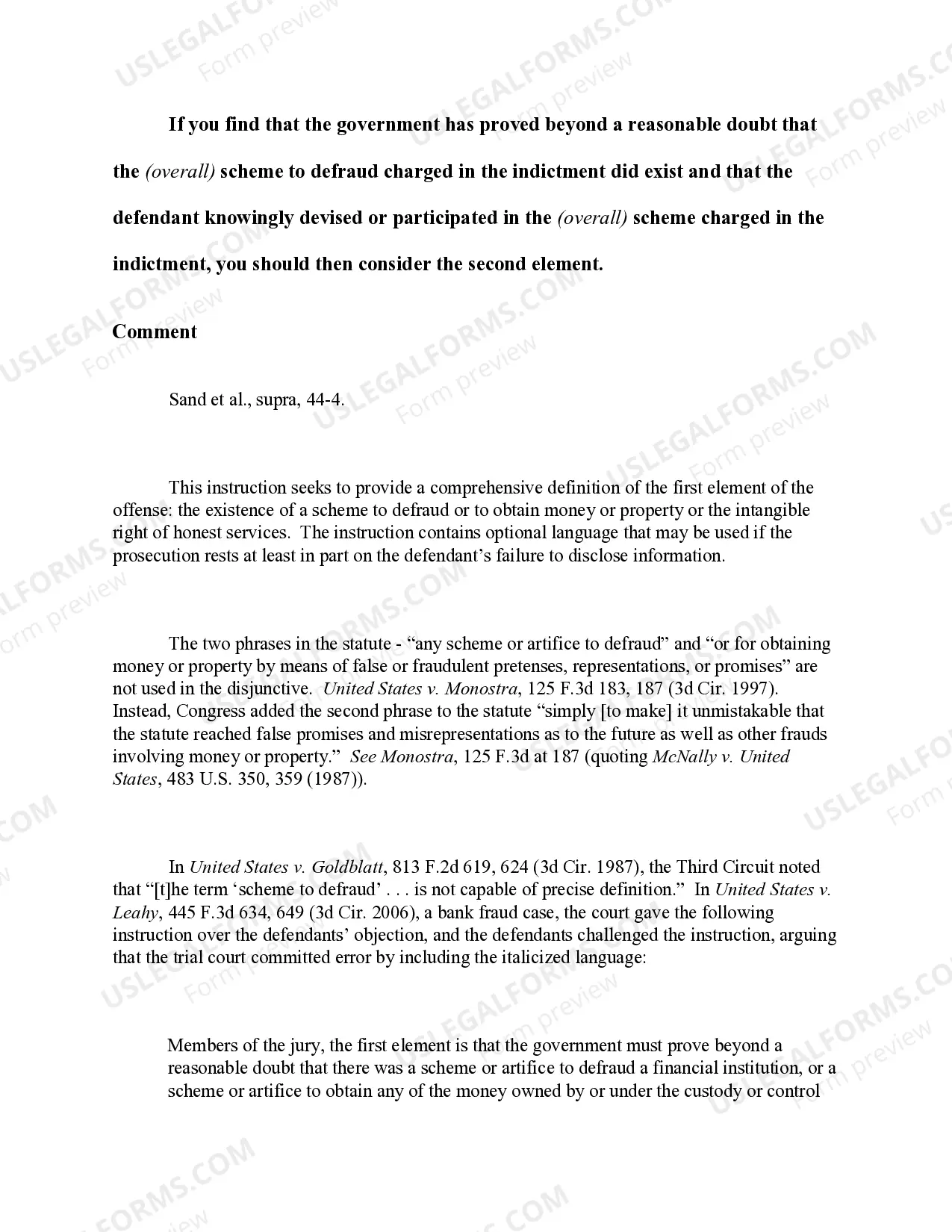 Preview Mail, Wire, or Bank Fraud - "Scheme to Defraud or to Obtain Money or Property" Defined (revised 2017)