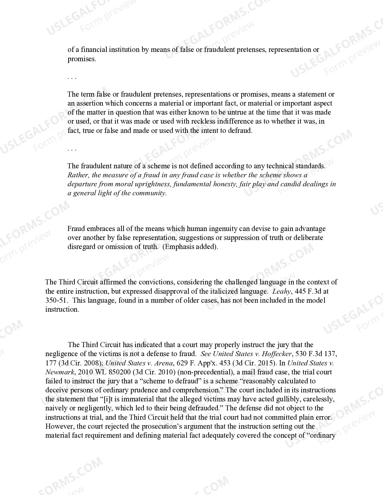 Preview Mail, Wire, or Bank Fraud - "Scheme to Defraud or to Obtain Money or Property" Defined (revised 2017)