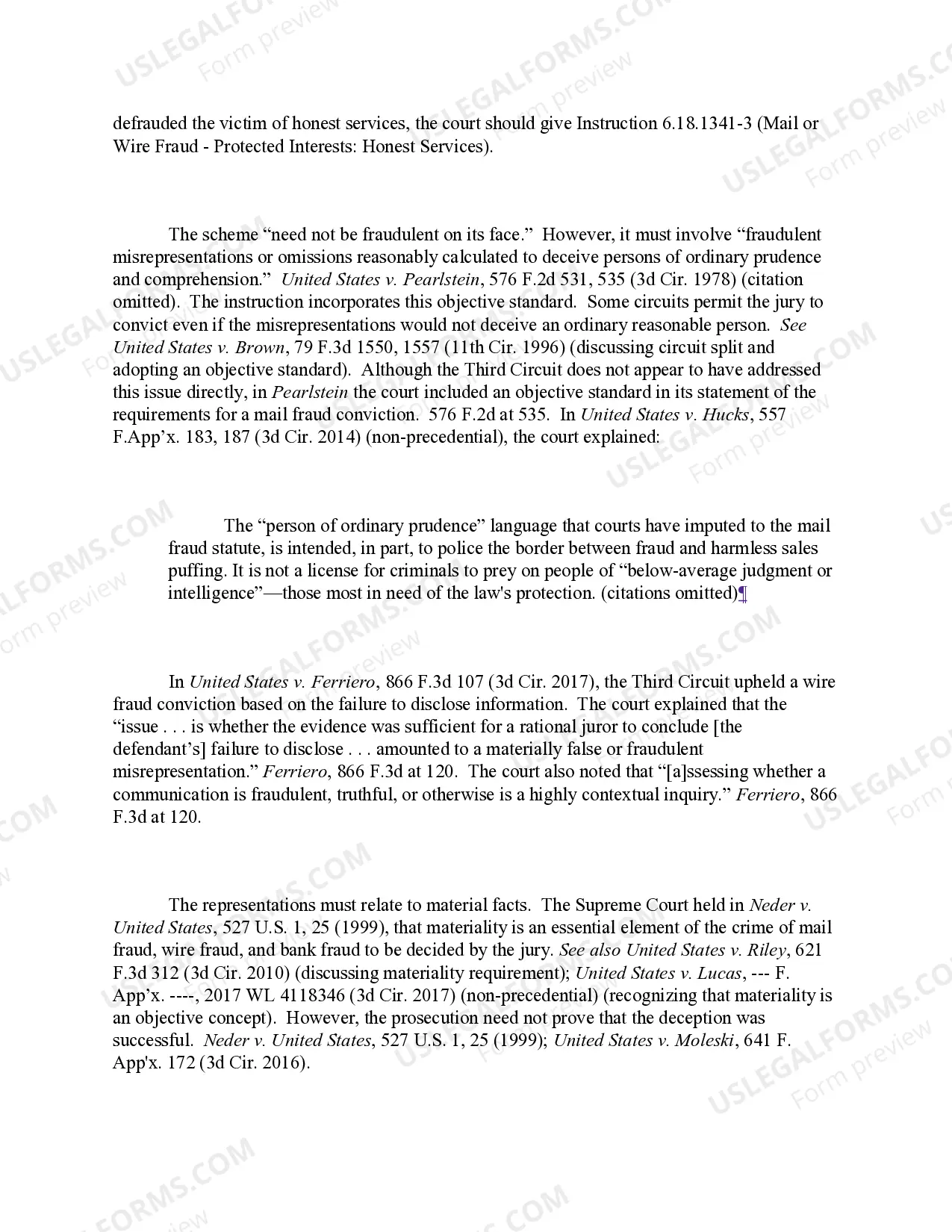 Preview Mail, Wire, or Bank Fraud - "Scheme to Defraud or to Obtain Money or Property" Defined (revised 2017)