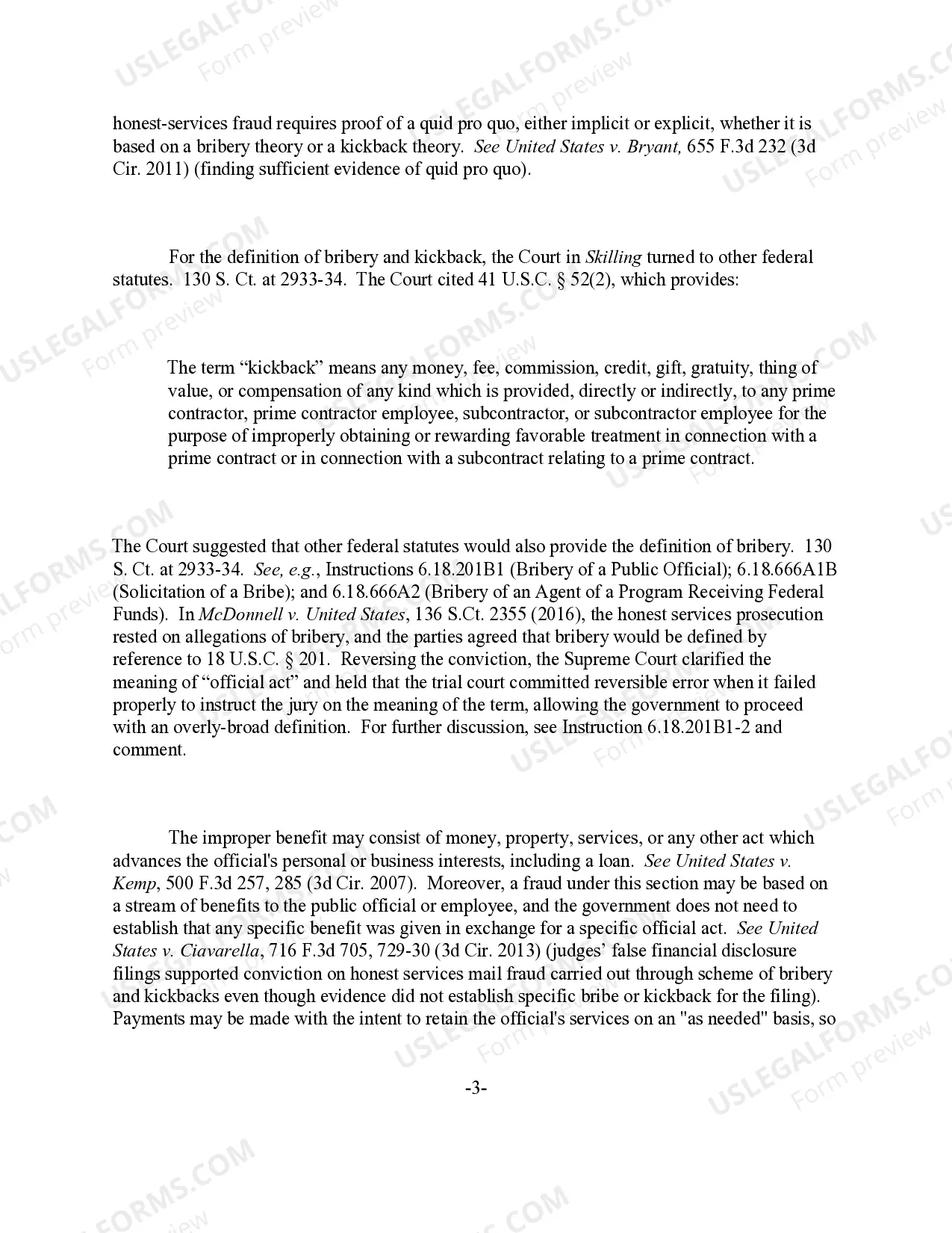 Preview Mail or Wire Fraud - Protected Interests: Honest Services (revised 2016)