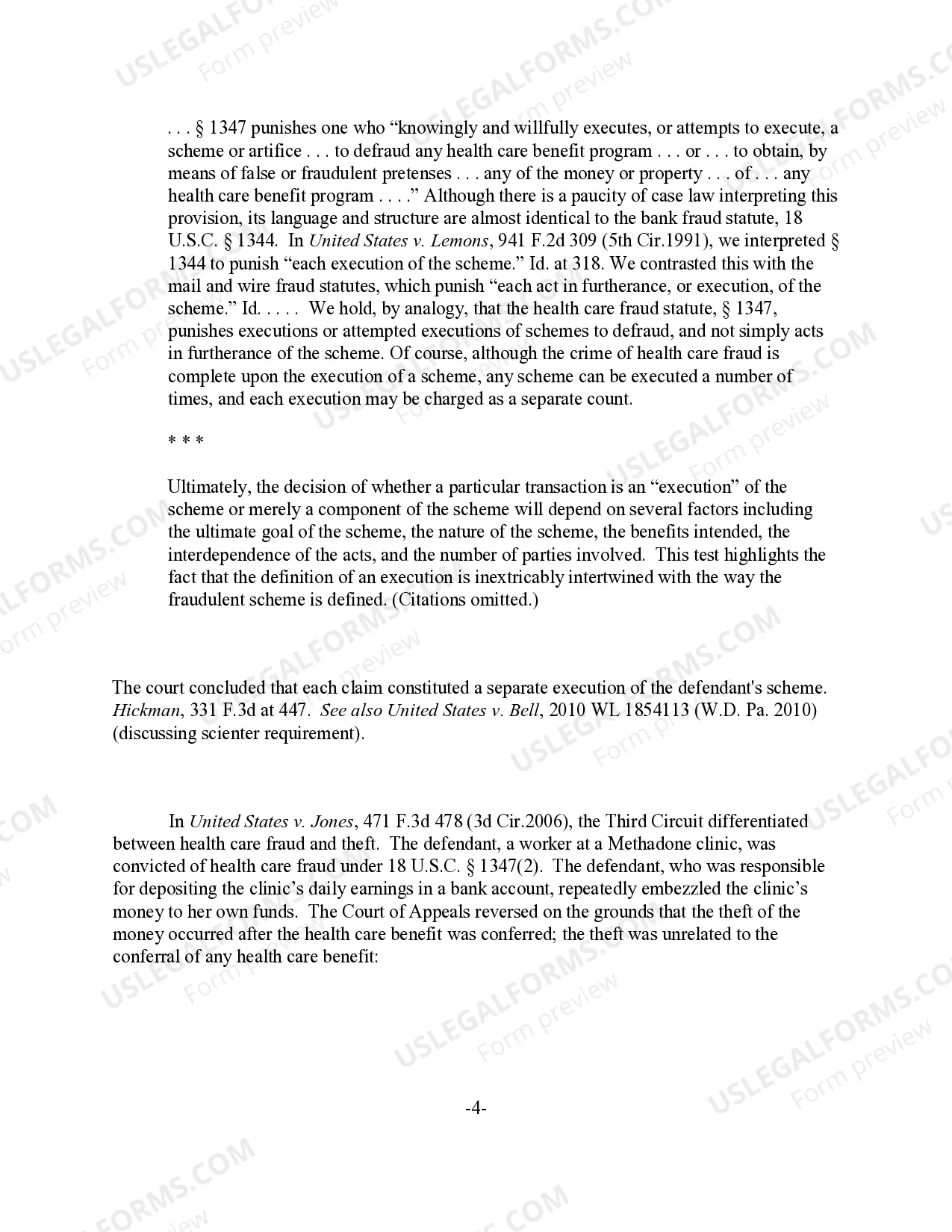 Preview Health Care Fraud - Elements of the Offense (18 U.S.C. Sec. 1347) (revised 2015)