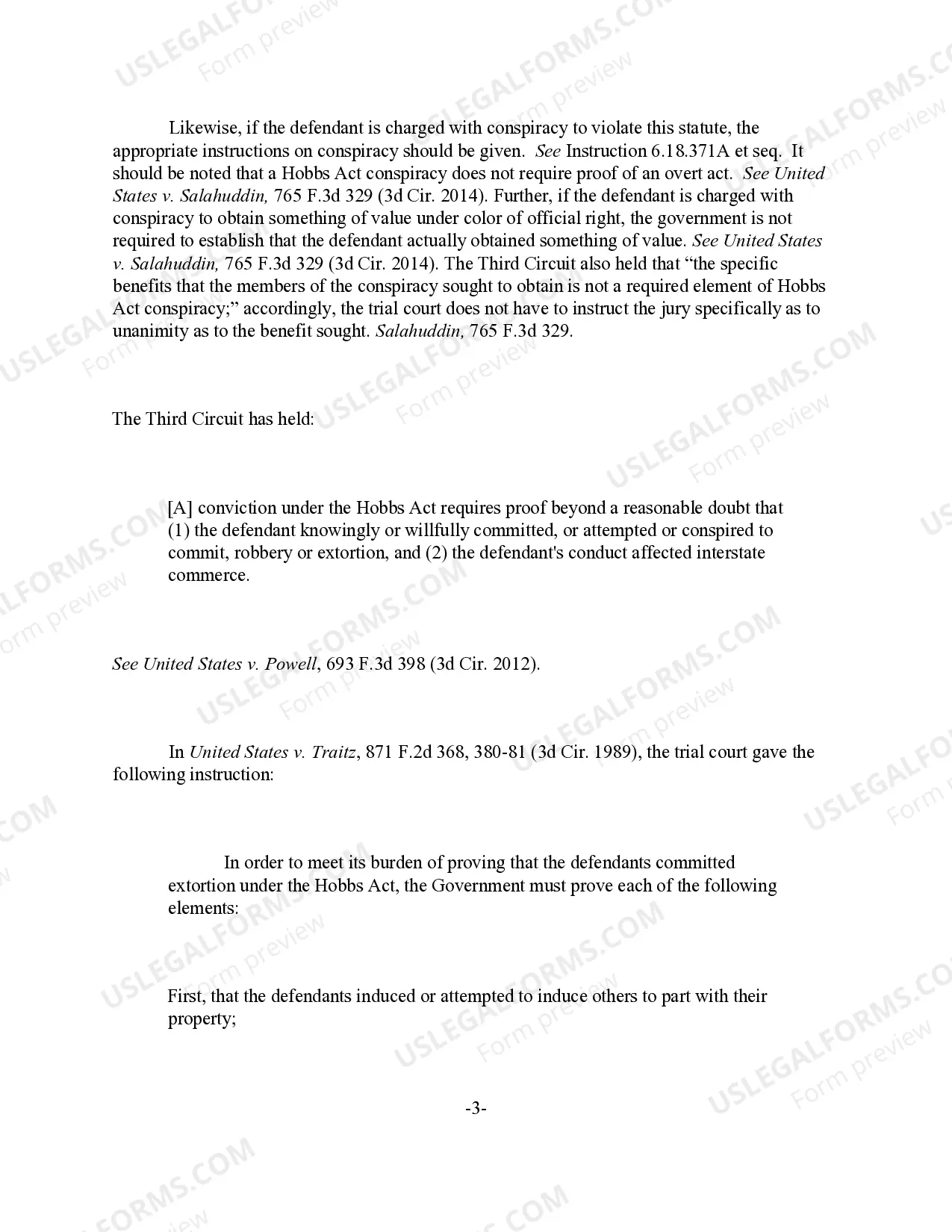 Preview Hobbs Act - Elements of the Offense (18 U.S.C. Sec. 1951) (revised 2014)
