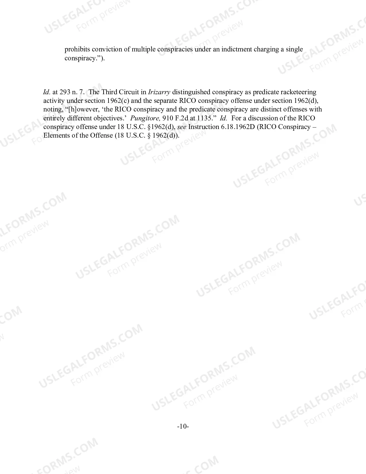 Preview RICO - "Pattern Of Racketeering Activity" Defined