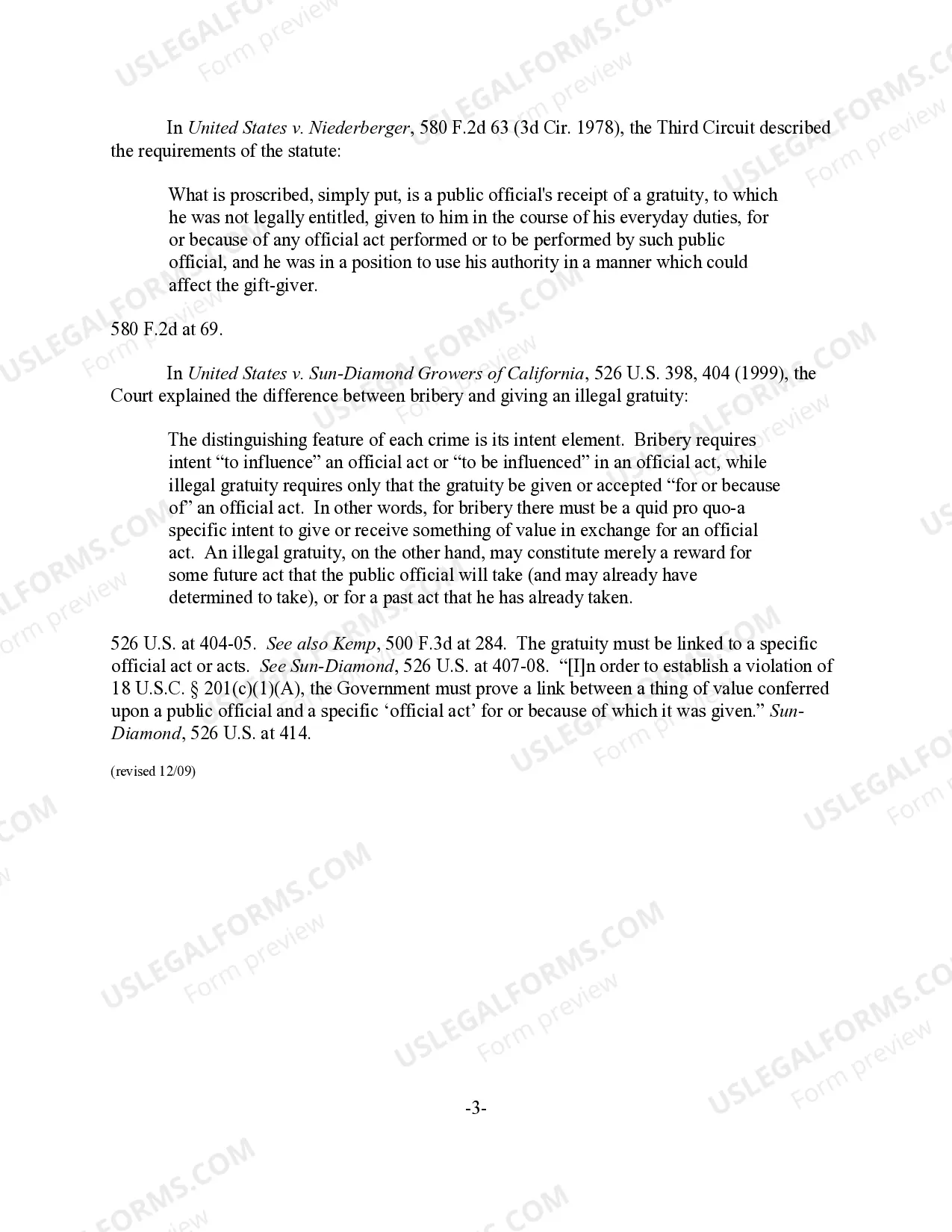 Preview Receiving Illegal Gratuity by a Public Official