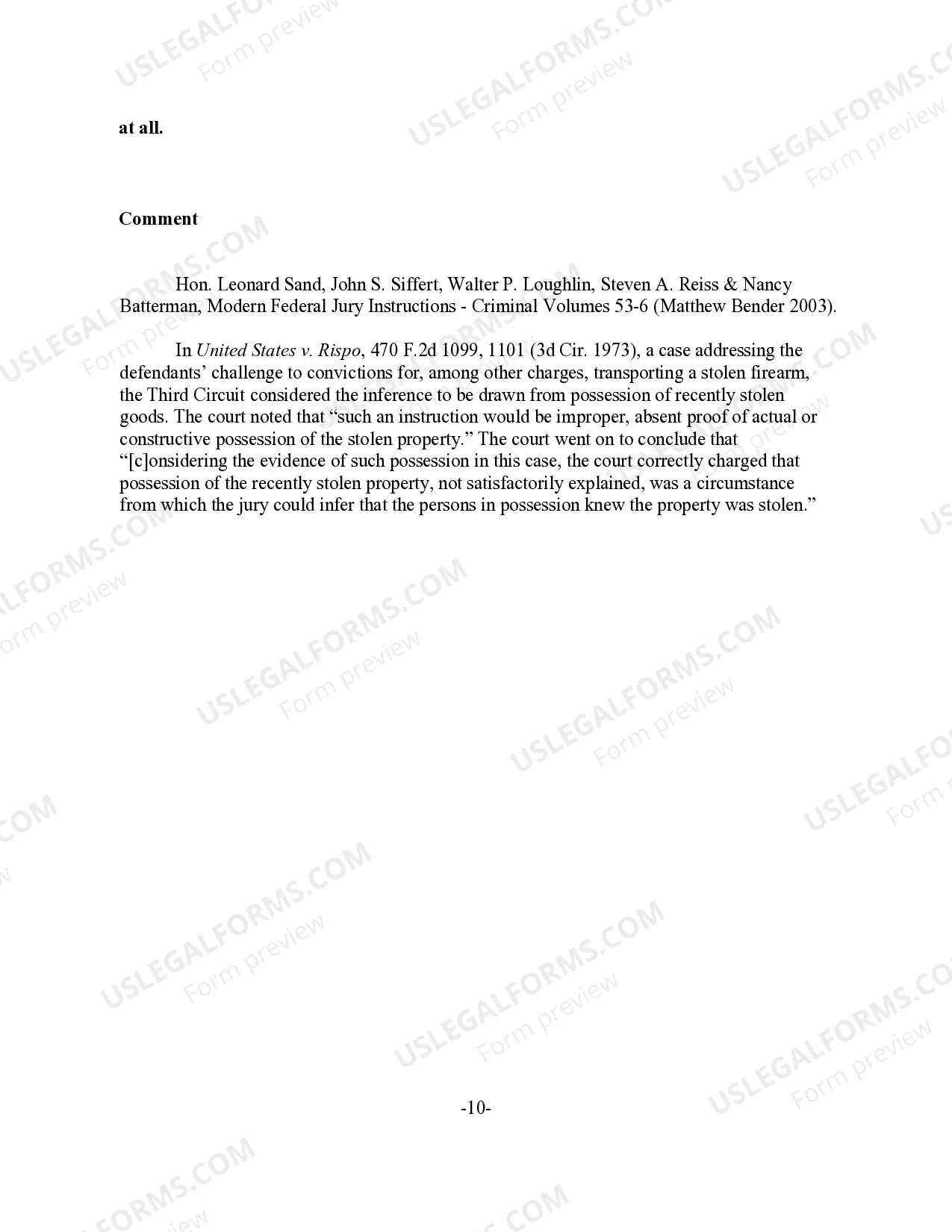 Preview Bank Robbery - Inference From Possession of Recently Stolen Money
