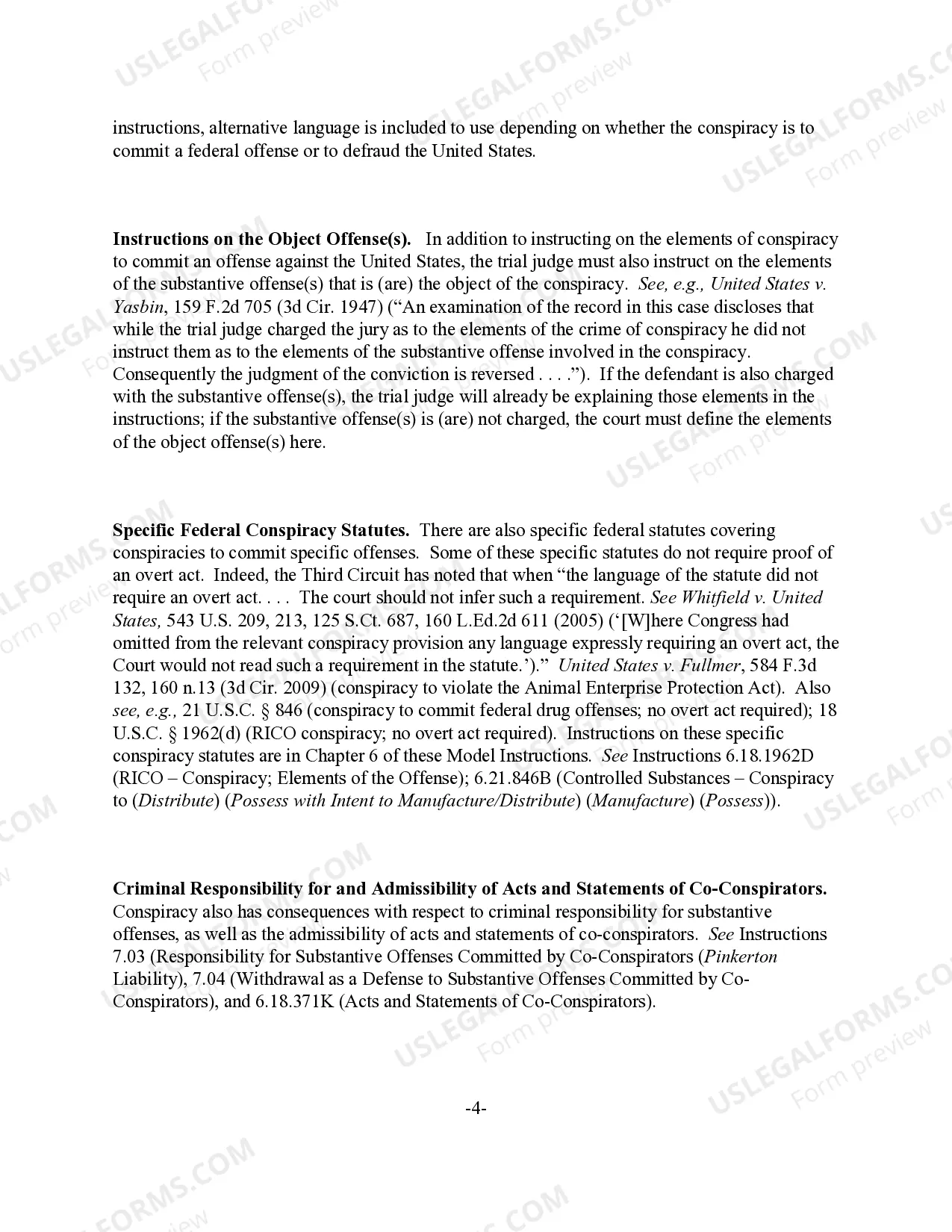 Preview Conspiracy to Commit an Offense Against the United States - Basic Elements
