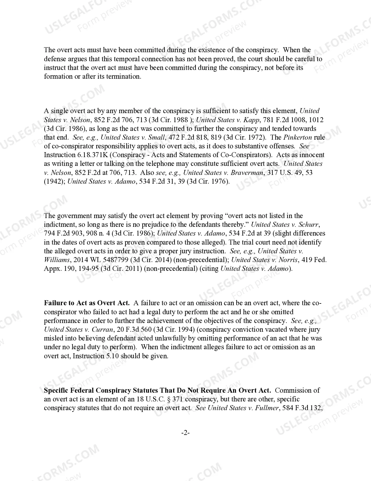 Preview Conspiracy - Overt Acts