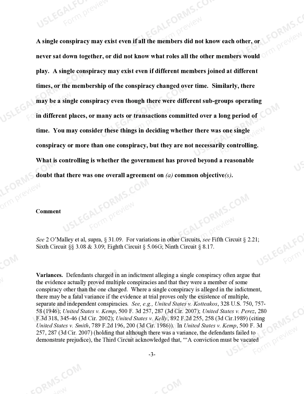 Preview Conspiracy - Single or Multiple Conspiracies