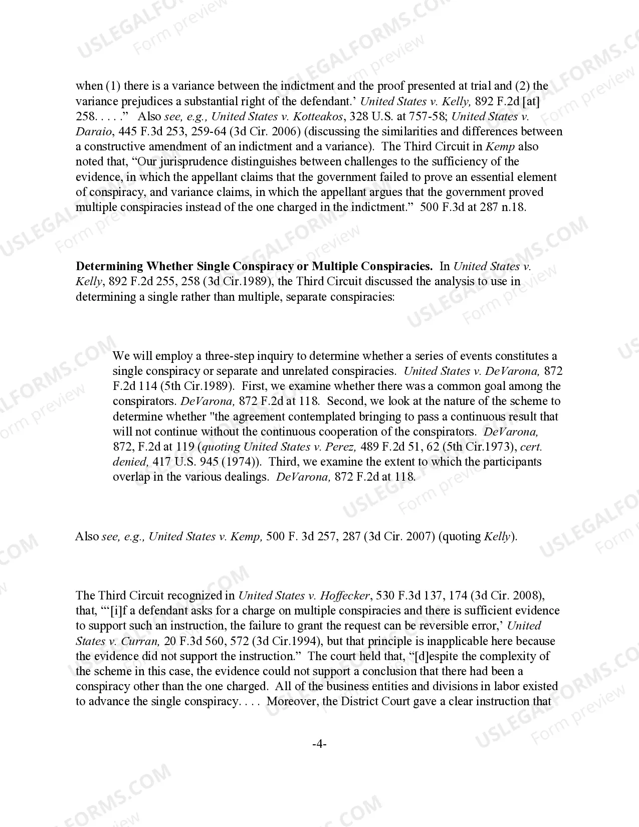 Preview Conspiracy - Single or Multiple Conspiracies