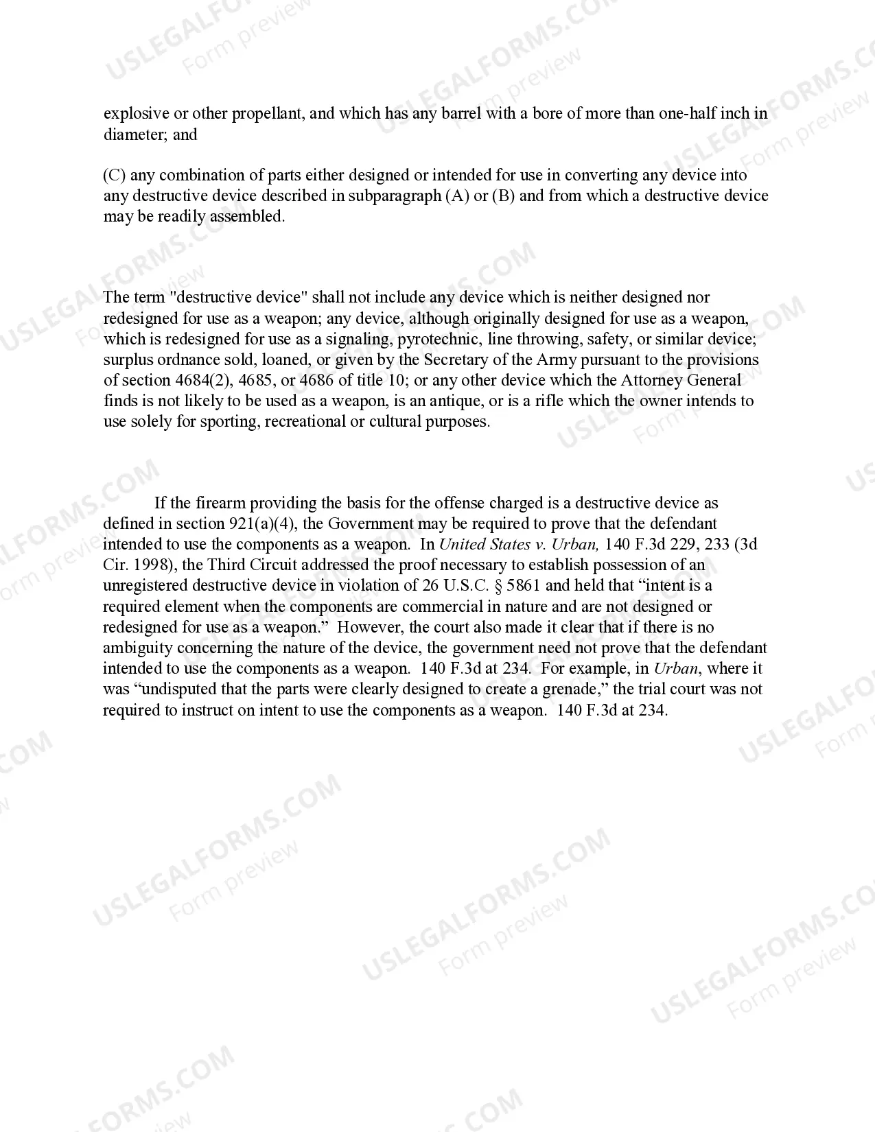 Preview Firearm Offenses - Firearm Defined