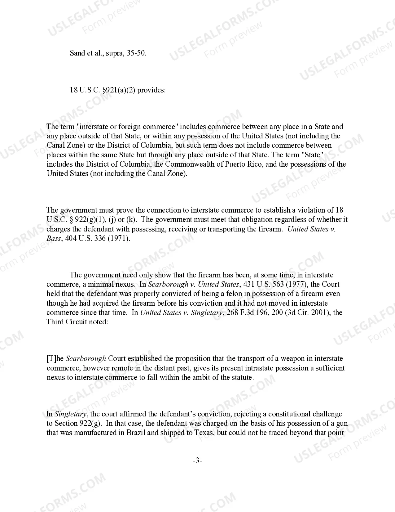 Preview Firearm Offenses - In or Affecting Interstate or Foreign Commerce