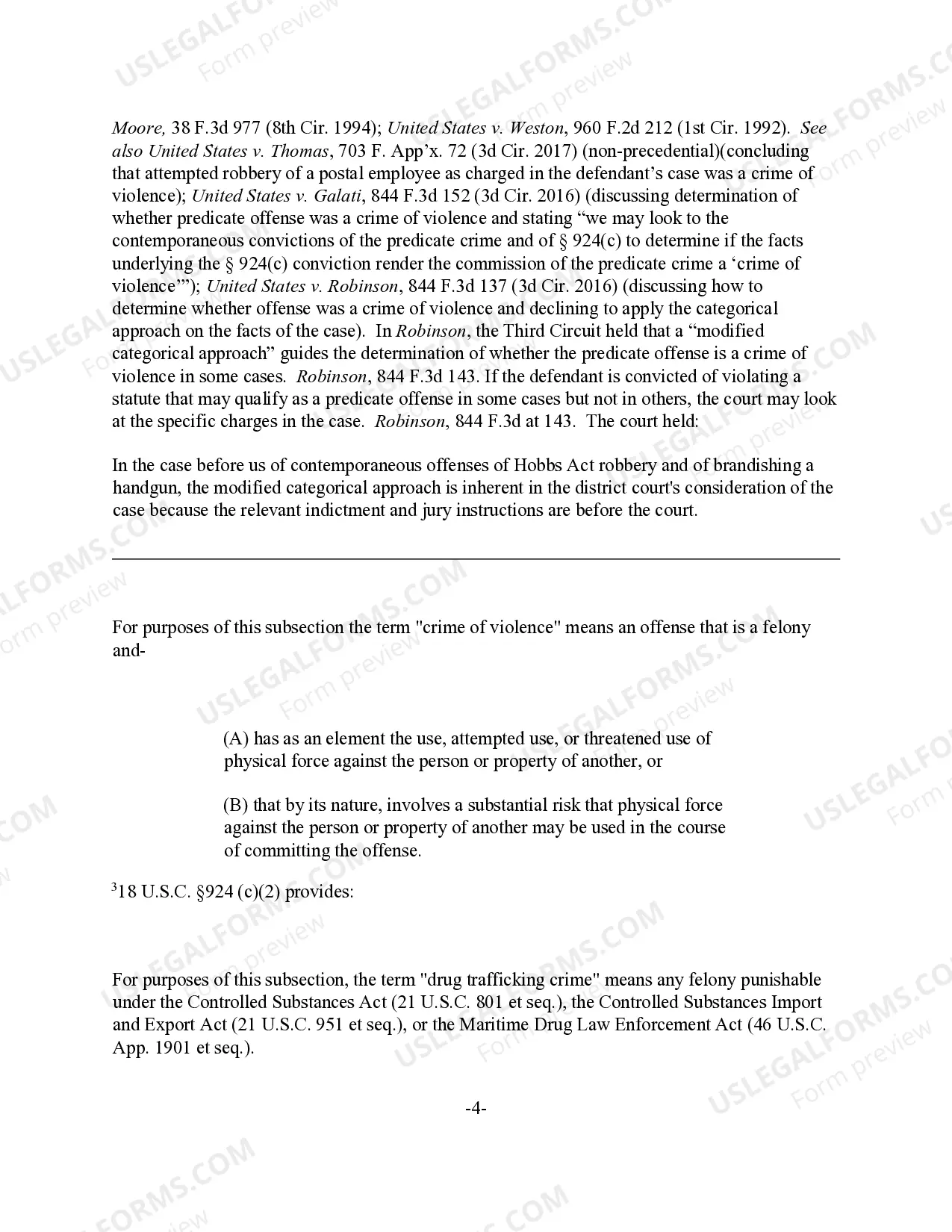 Preview Using or Carrying a Firearm During Any Crime of Violence or Drug Trafficking Crime (18 U.S.C. Sec. 924(c)(1)) (revised 2017)