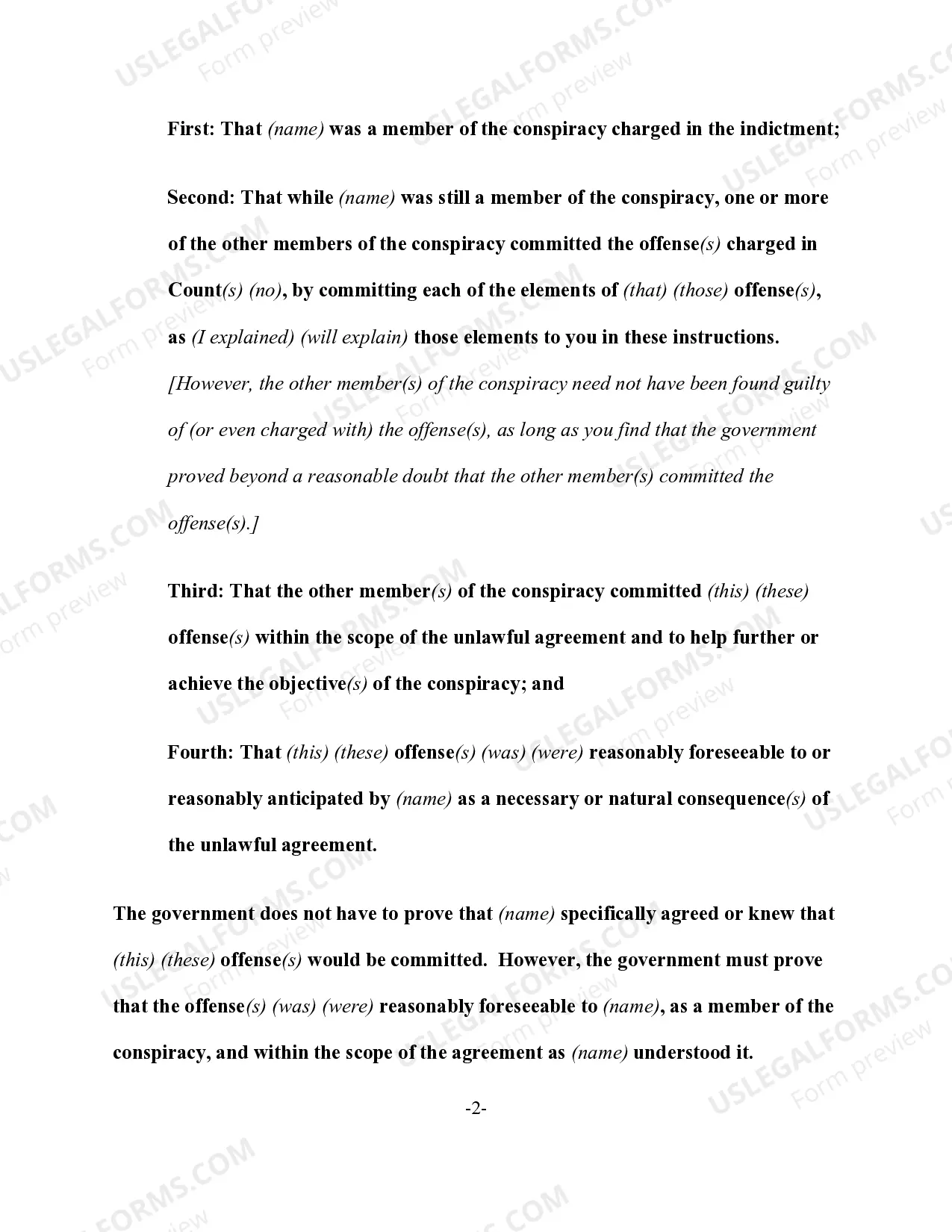 Preview Responsibility for Substantive Offenses Committed by Co-Conspirators (Pinkerton Liability)