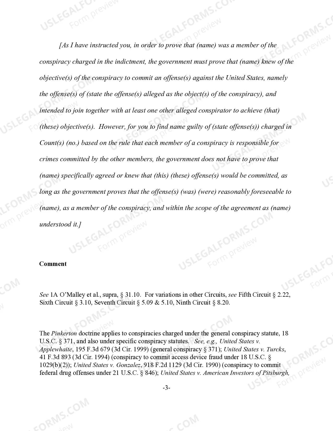 Preview Responsibility for Substantive Offenses Committed by Co-Conspirators (Pinkerton Liability)