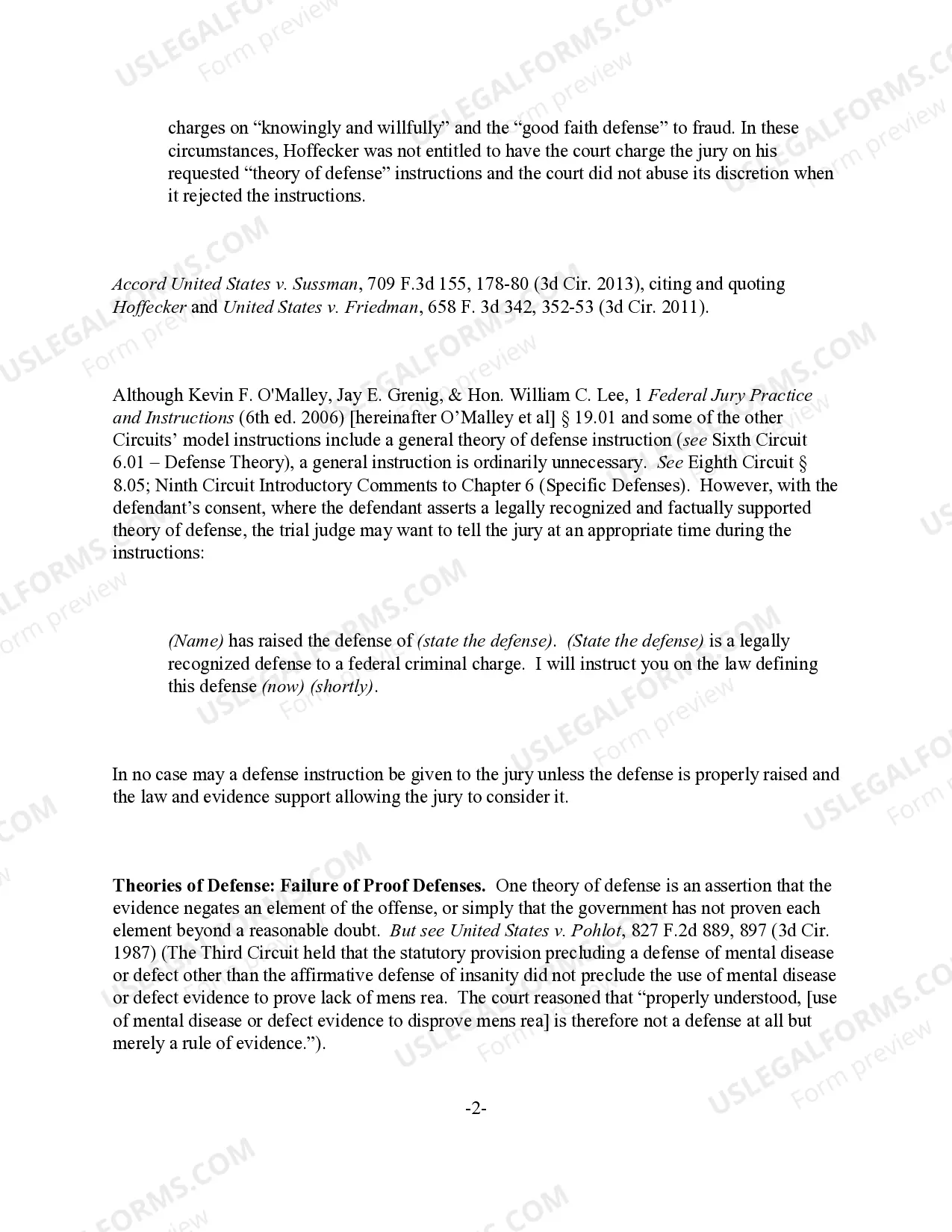 Preview Theory of Defense