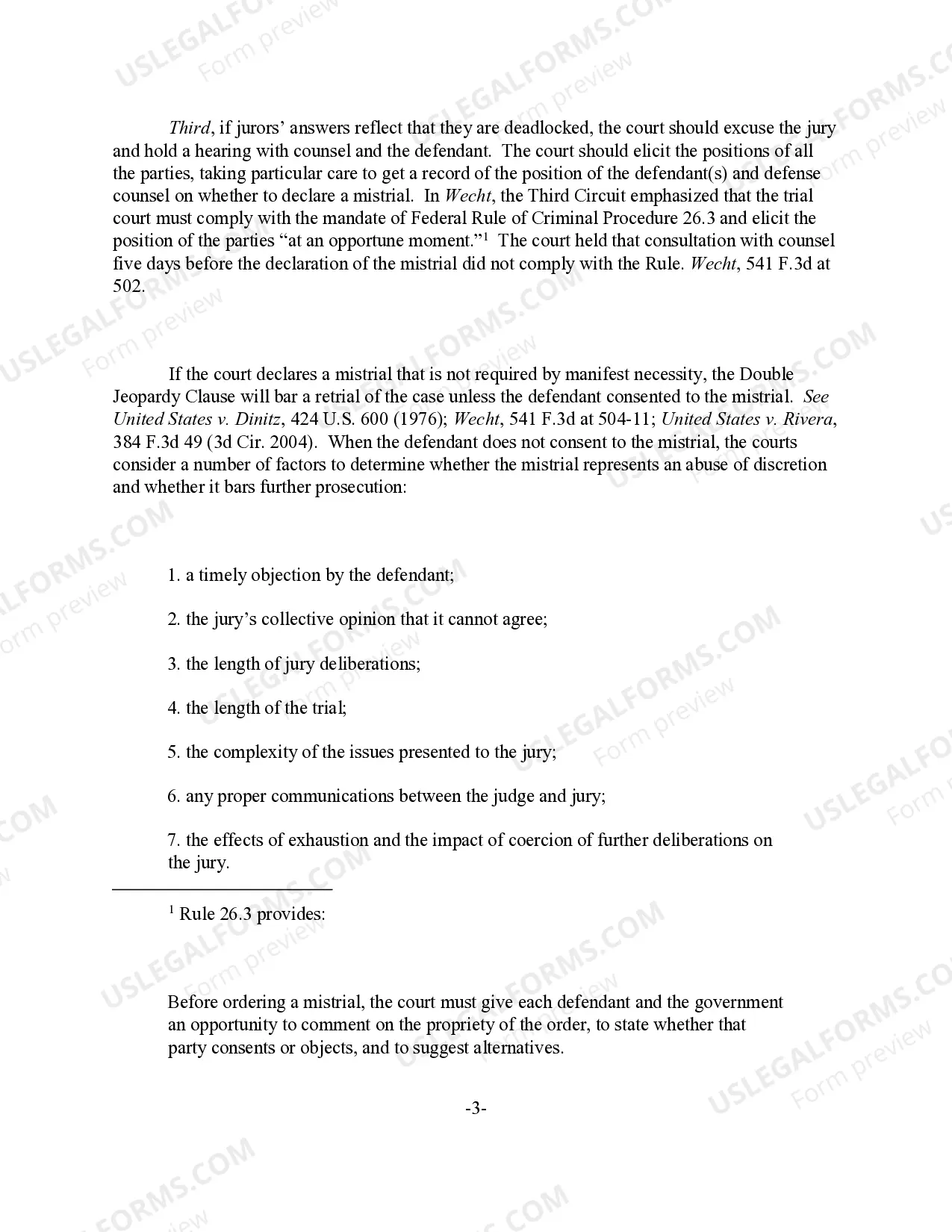 Preview Deadlocked Jury - Discharge (comment only)